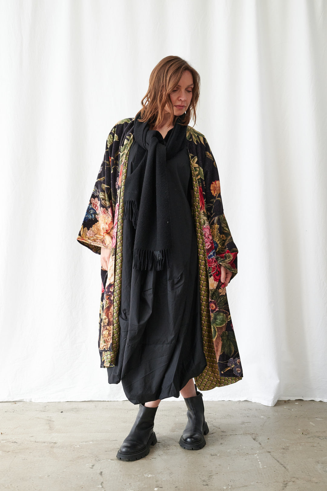 Primula Black Velvet Grande Kimono