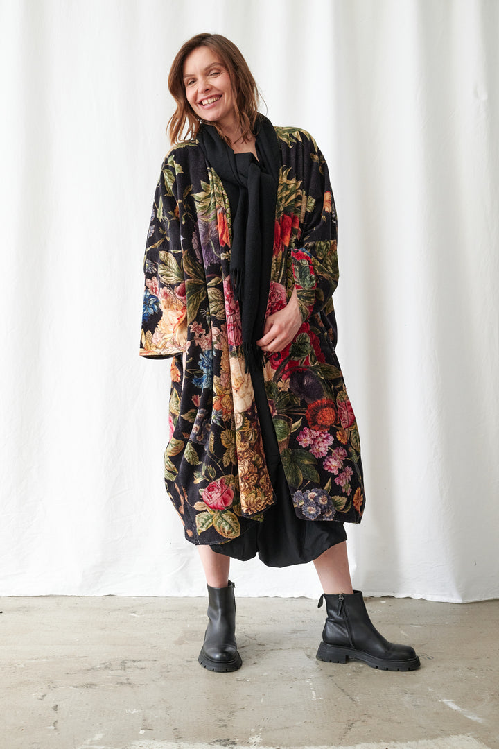 Primula Black Velvet Grande Kimono