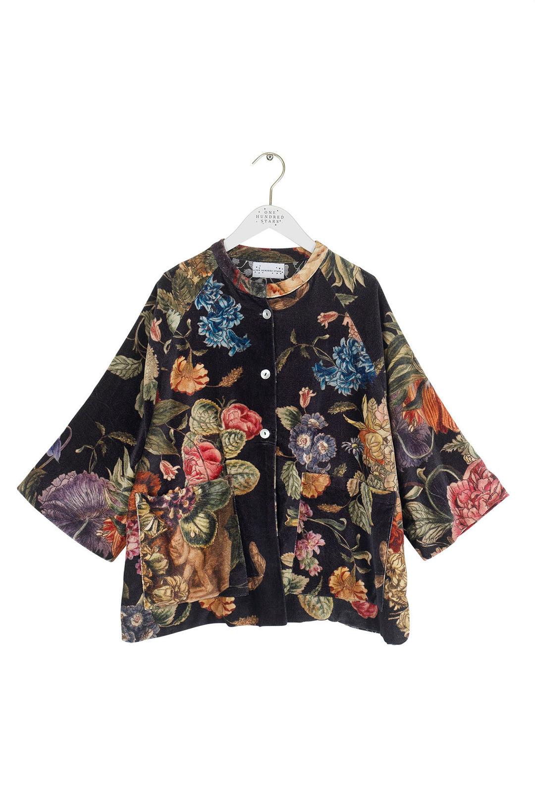 Veste en velours noir Primula