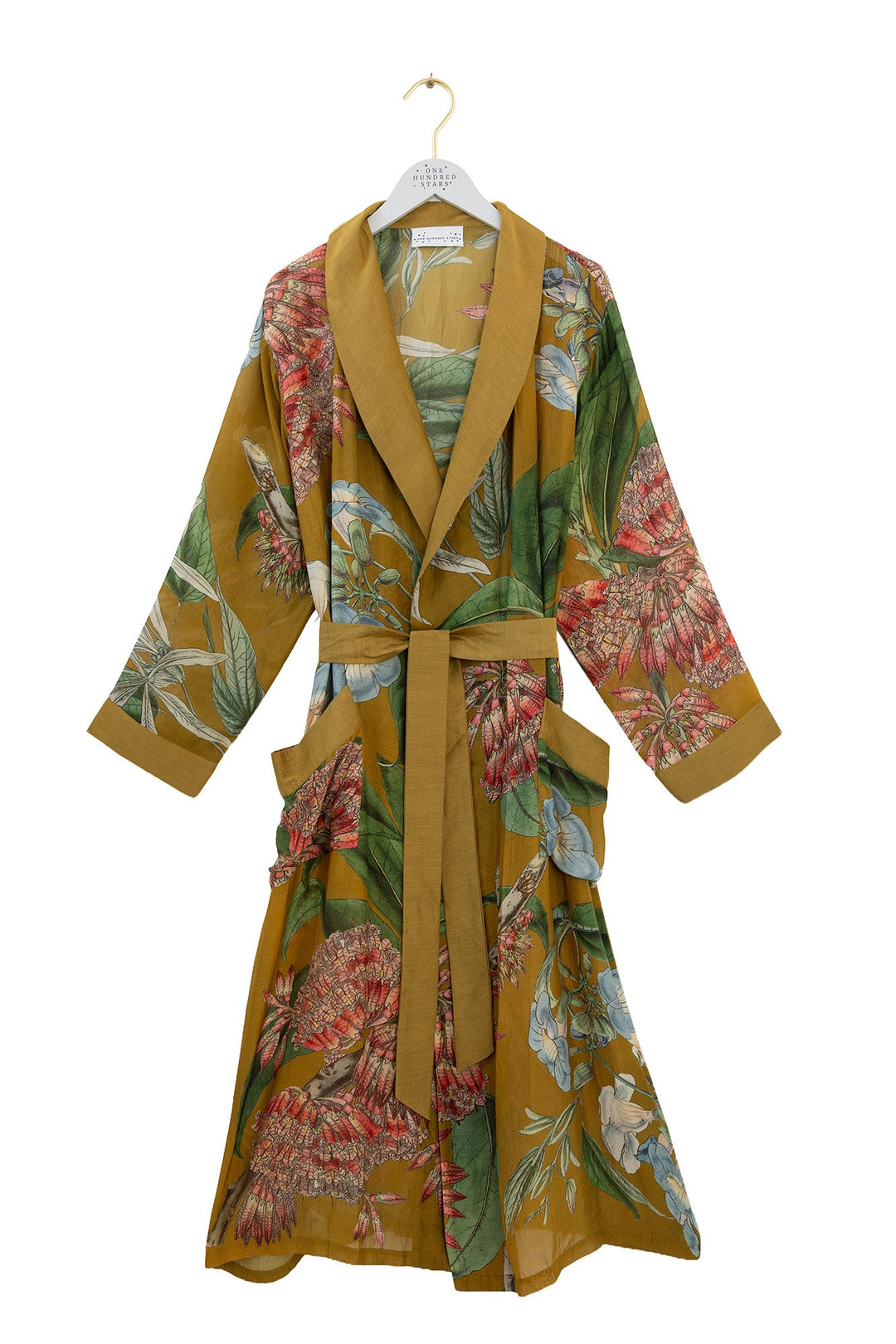 One Hundred Stars Rhodoleia Gold Gown