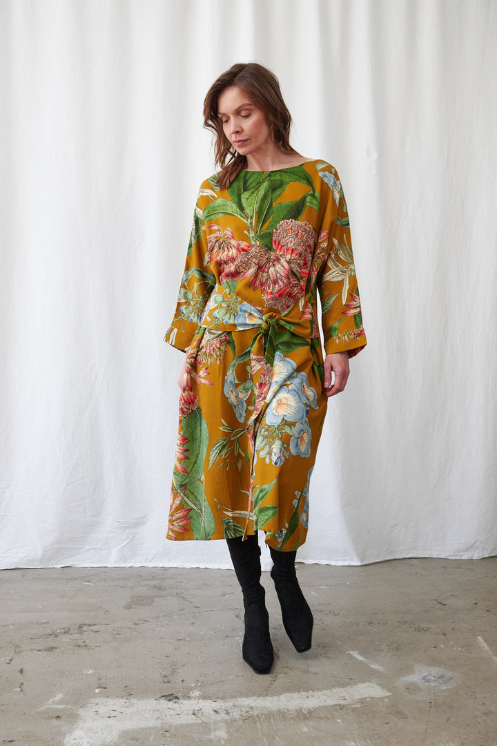 One Hundred Stars Rhodoleia Gold Kate Dress
