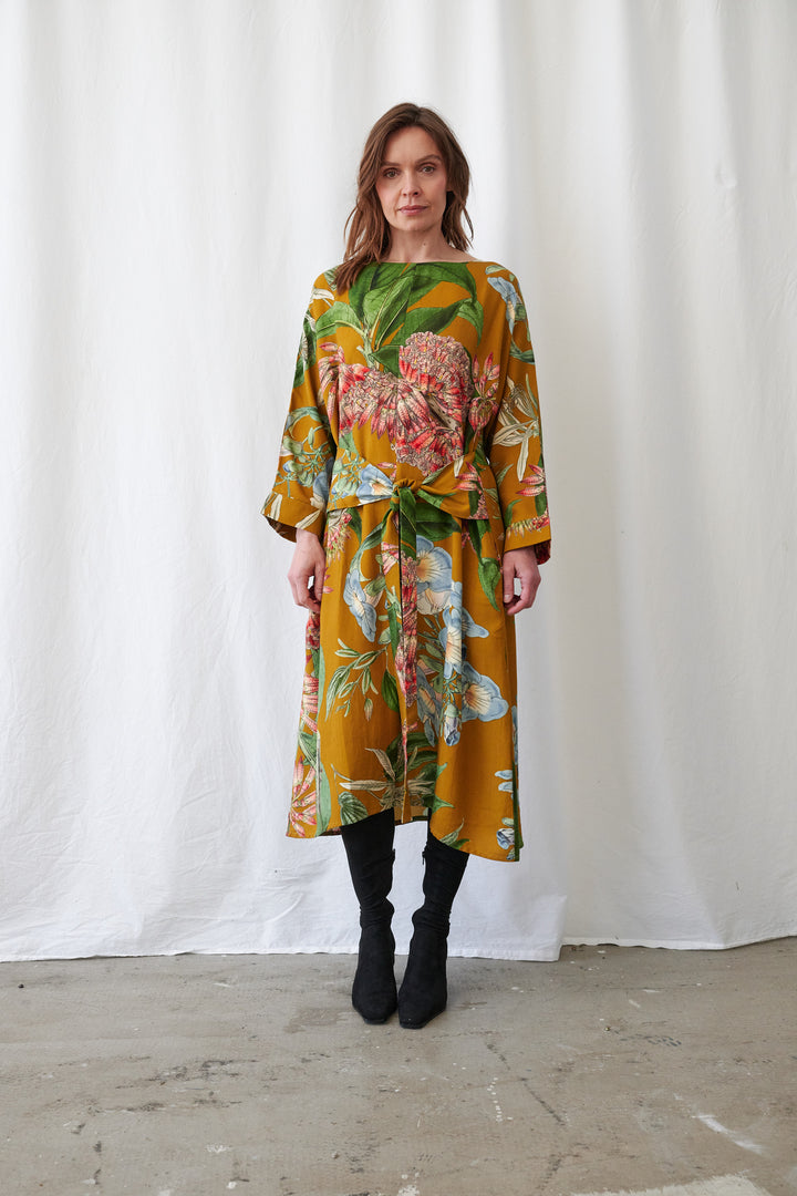 One Hundred Stars Rhodoleia Gold Kate Dress