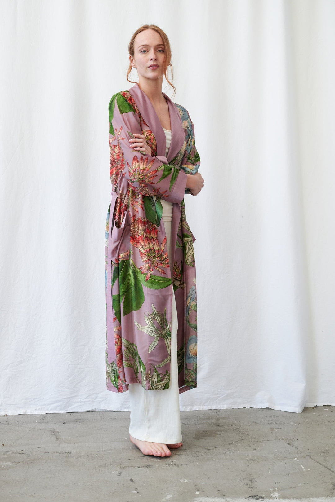 One Hundred Stars Rhodoleia Pink Gown