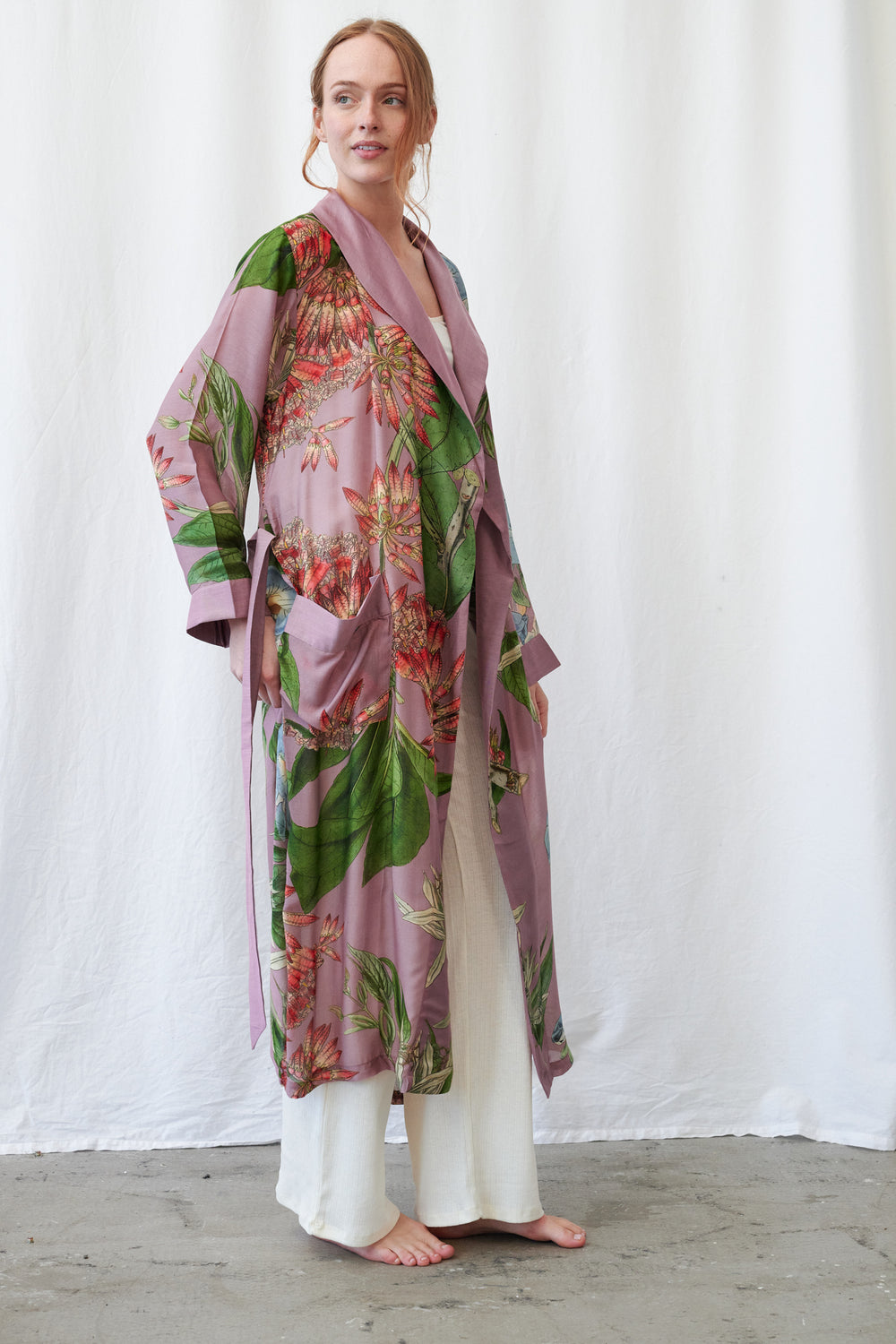 One Hundred Stars Rhodoleia Pink Gown