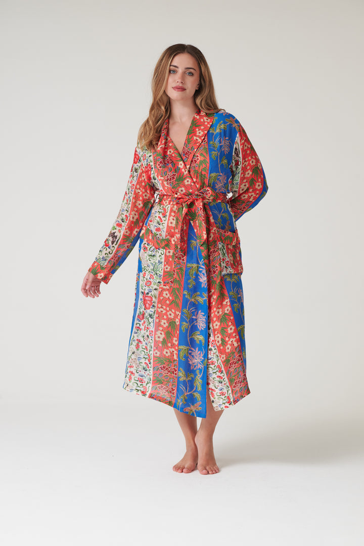 Ribbons Cobalt Gown