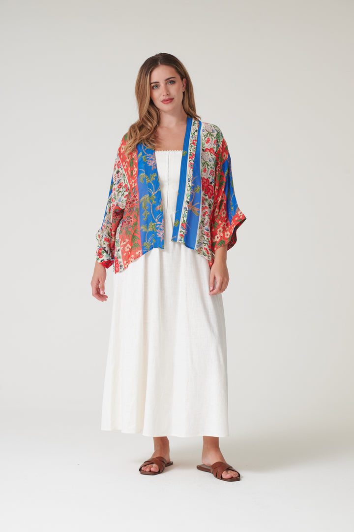 Ribbons Cobalt Kimono