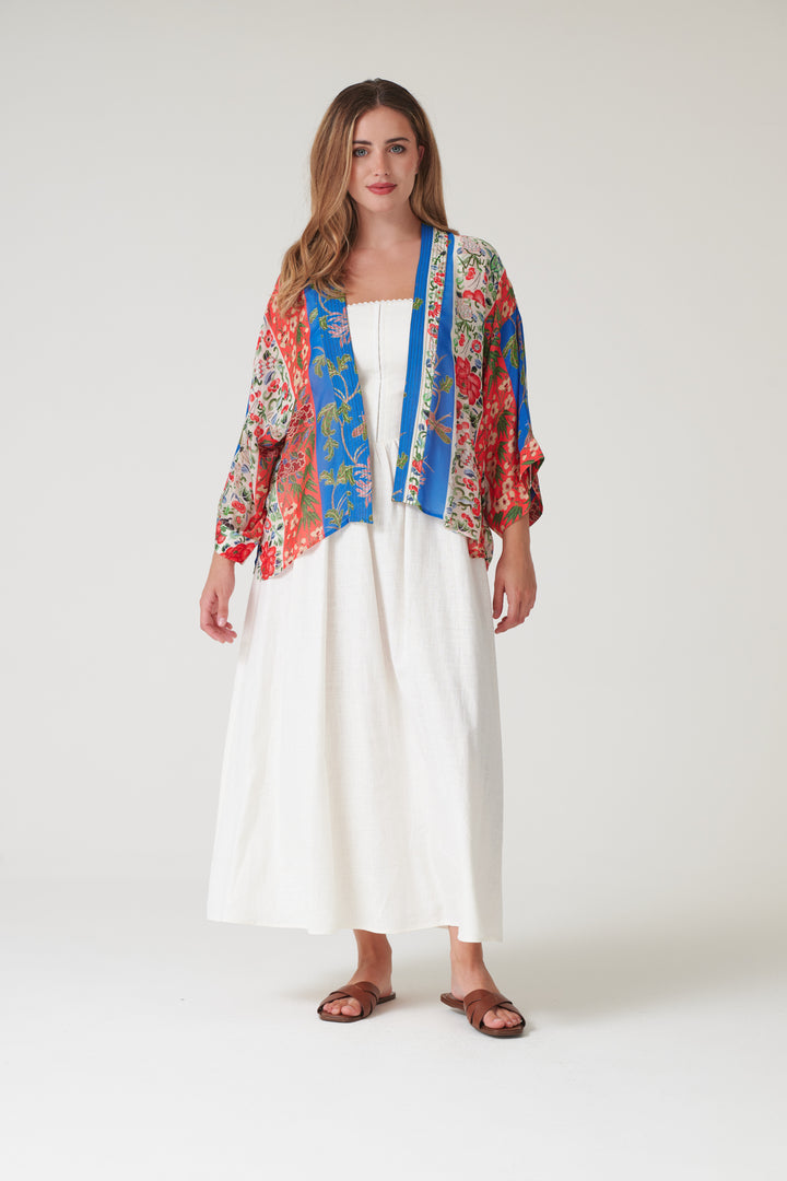 Ribbons Cobalt Kimono