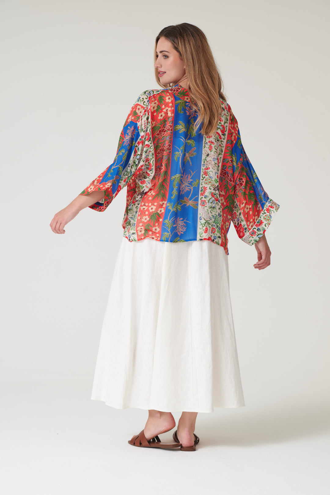 Ribbons Cobalt Kimono