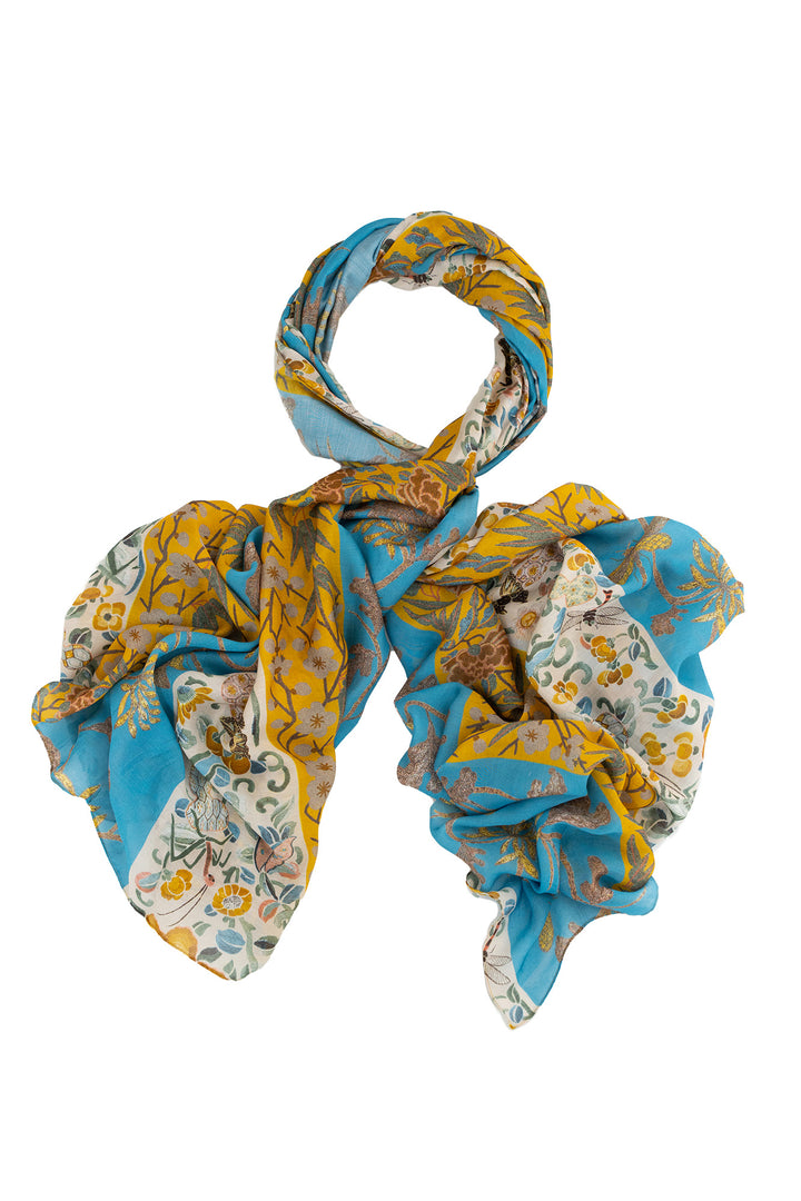 Ribbons Gold Scarf