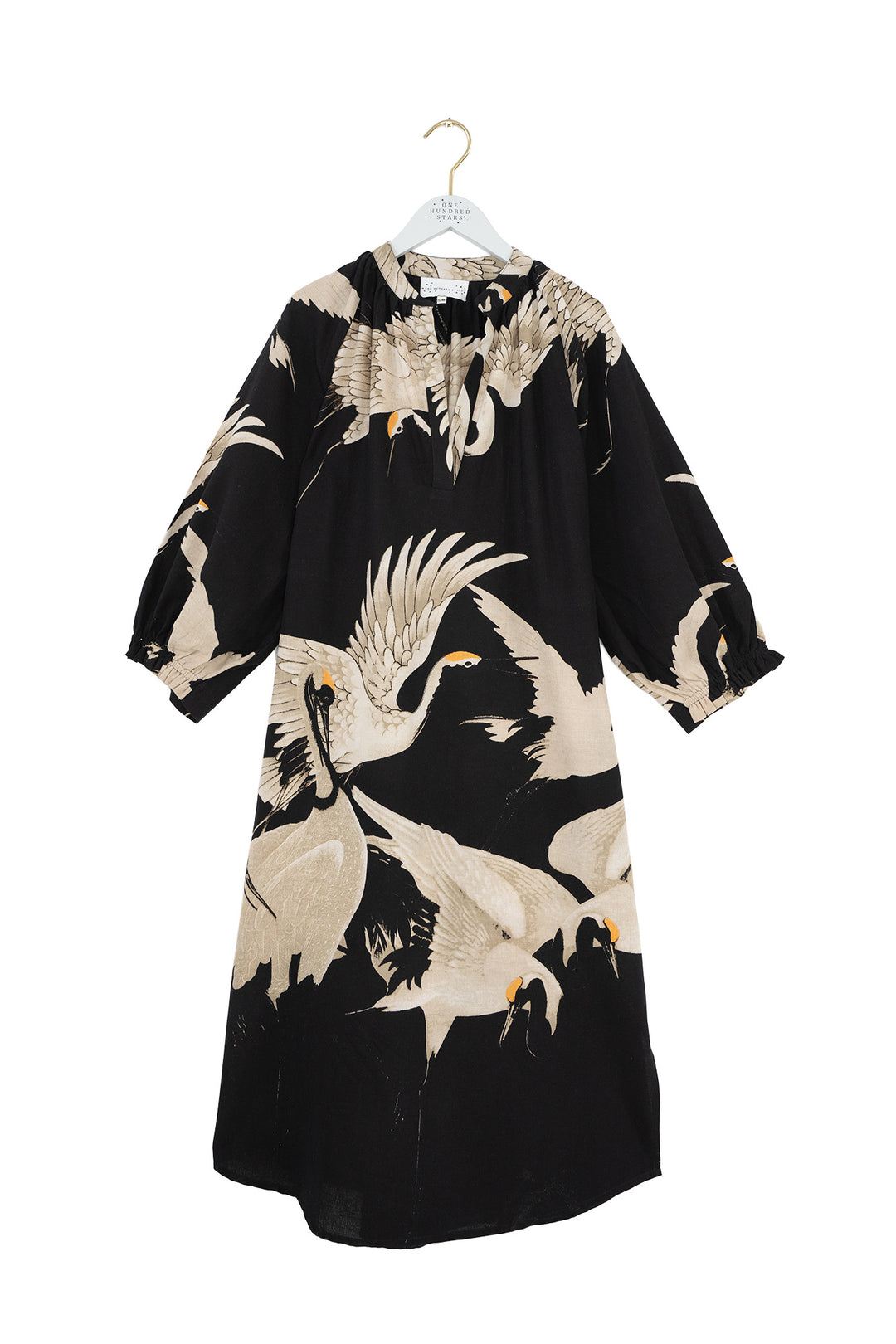 Stork Black Raglan Dress