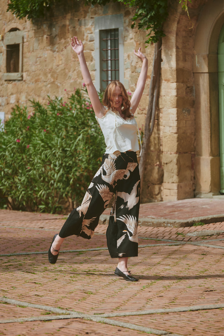 Stork Black Palazzo Pants