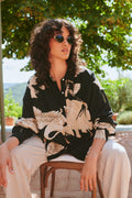 Stork Black Oversized Shirt