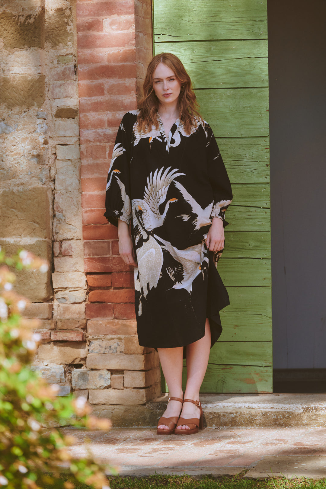 Stork Black Raglan Dress