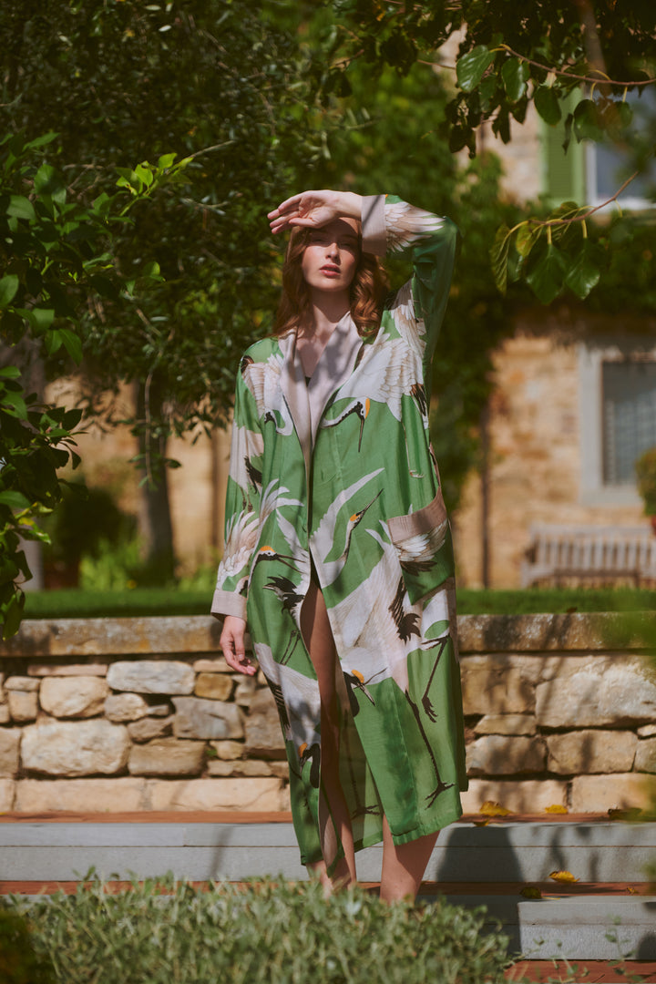 Stork Pea Green Gown