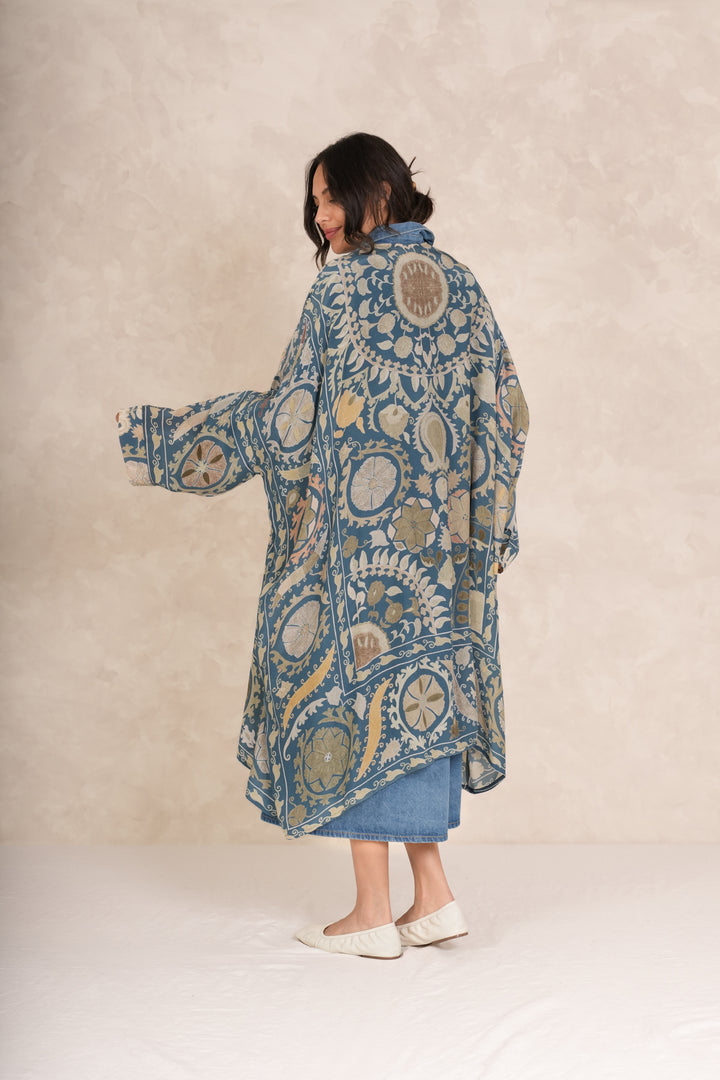 Susani Blue Grande Kimono
