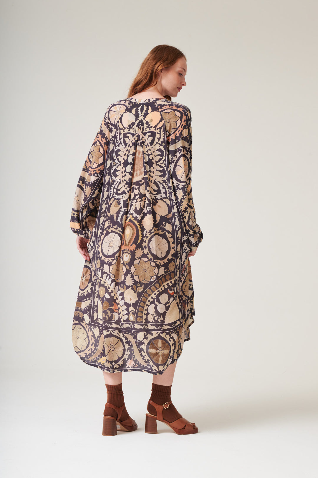 Susani Charcoal Crepe Darcy Dress