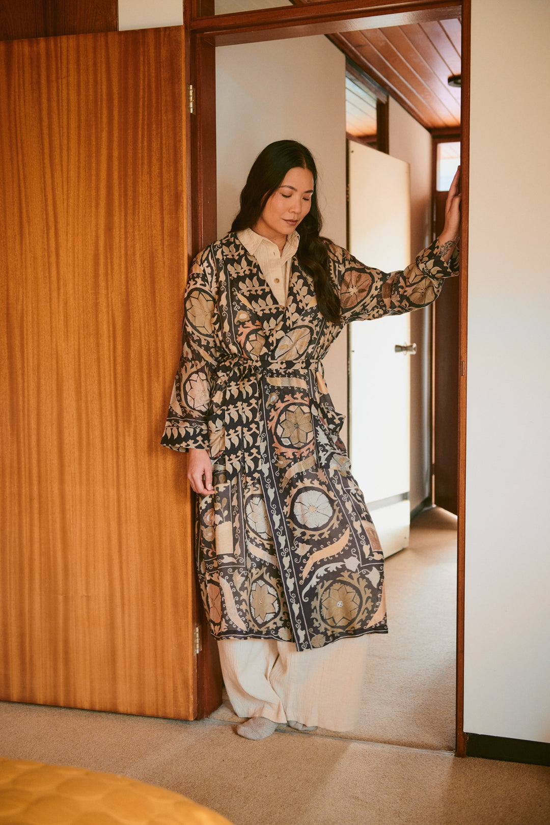 Susani Charcoal Gown