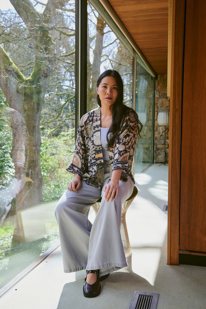 Susani Charcoal Kimono