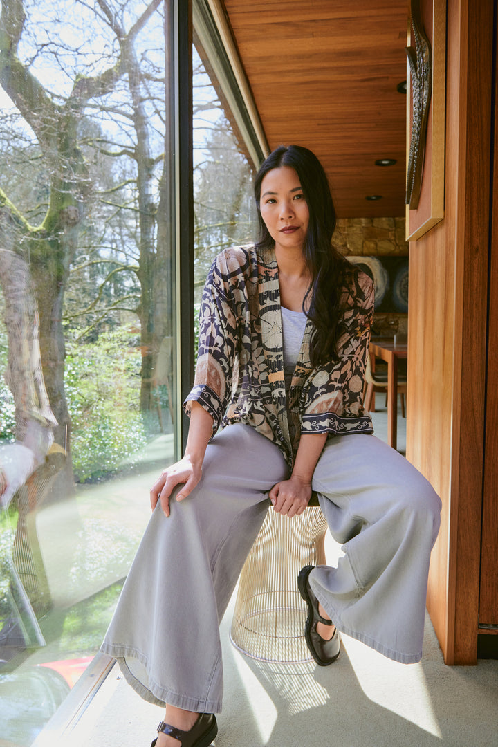 Susani Charcoal Kimono