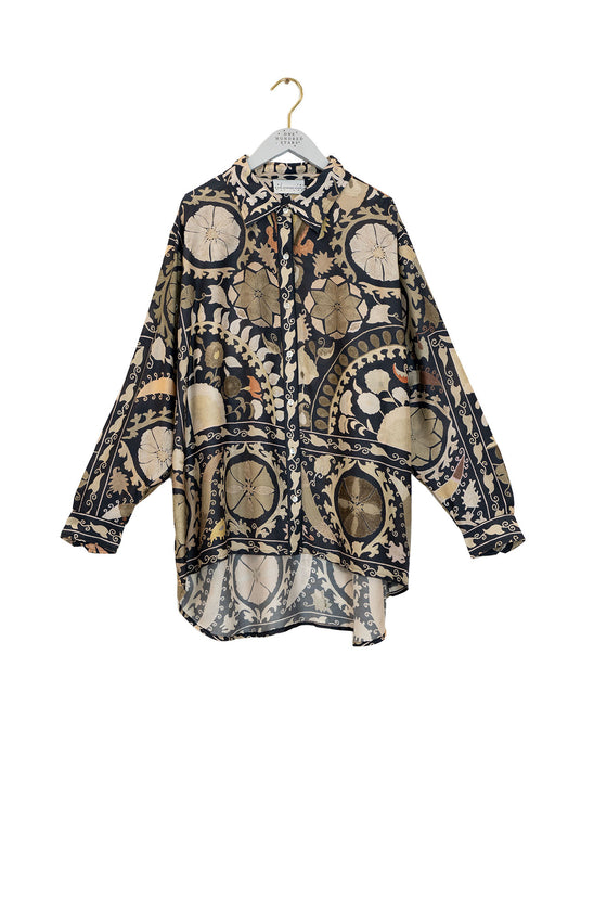 Susani Charcoal Oversized Shirt