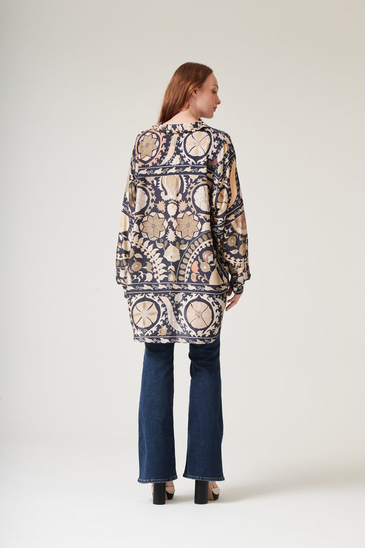 Susani Charcoal Oversized Shirt