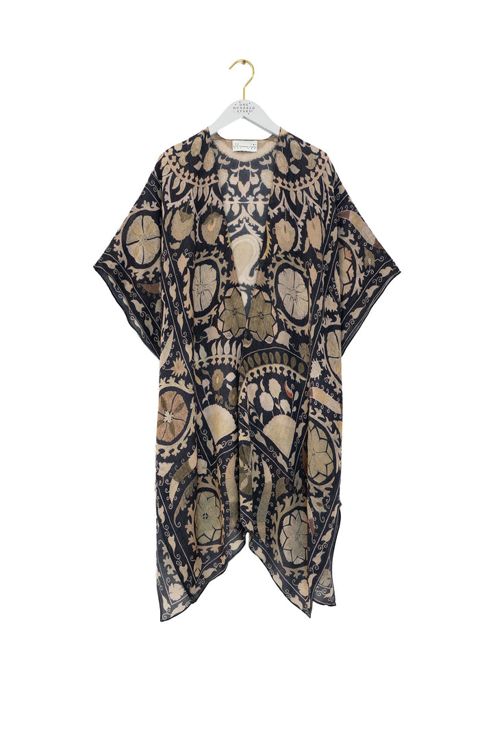 Susani Charcoal Wool Throwover