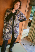Plaid en laine anthracite Susani