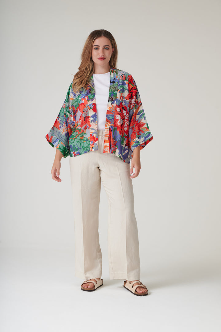 Tropicana Blue Kimono