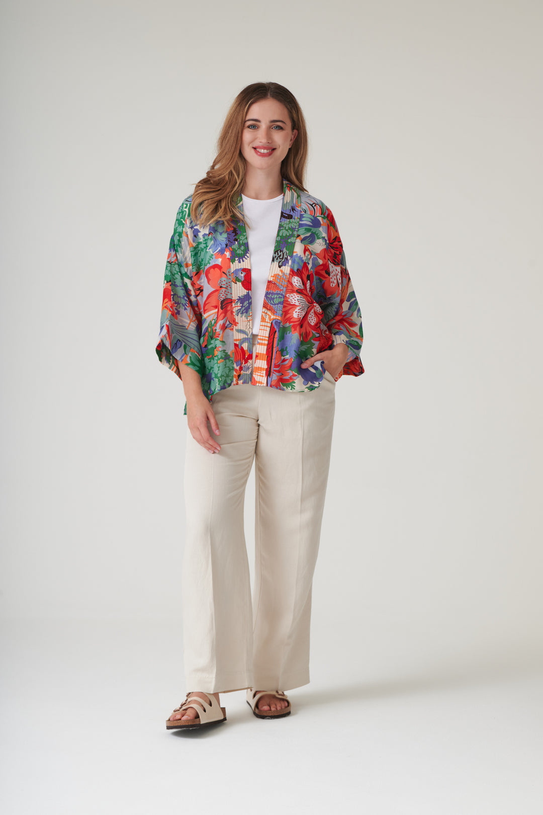 Tropicana Blue Kimono