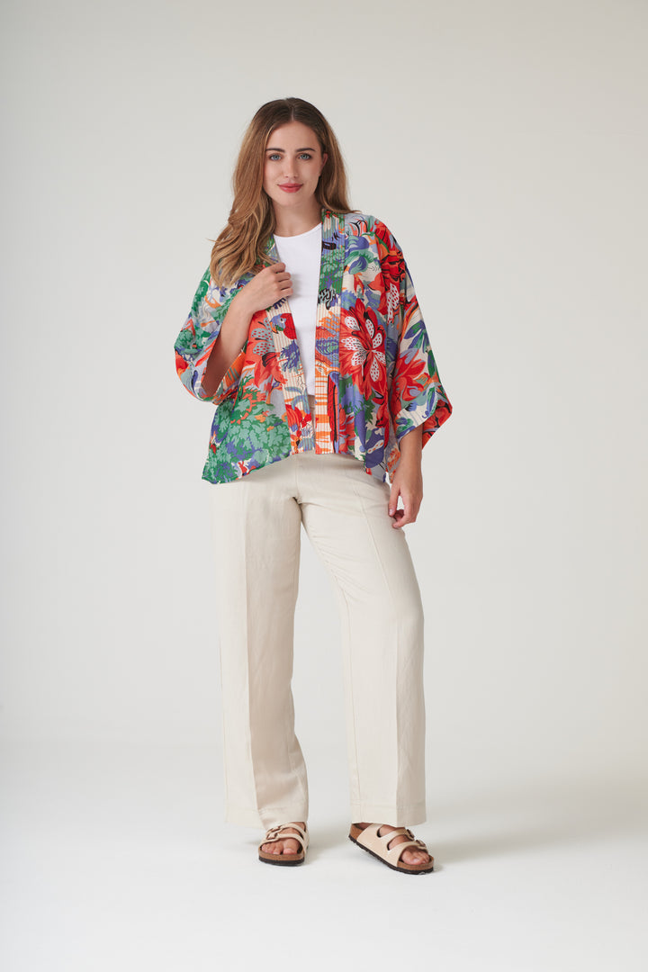 Tropicana Blue Kimono