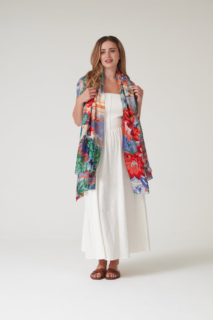 Tropicana Blue Scarf