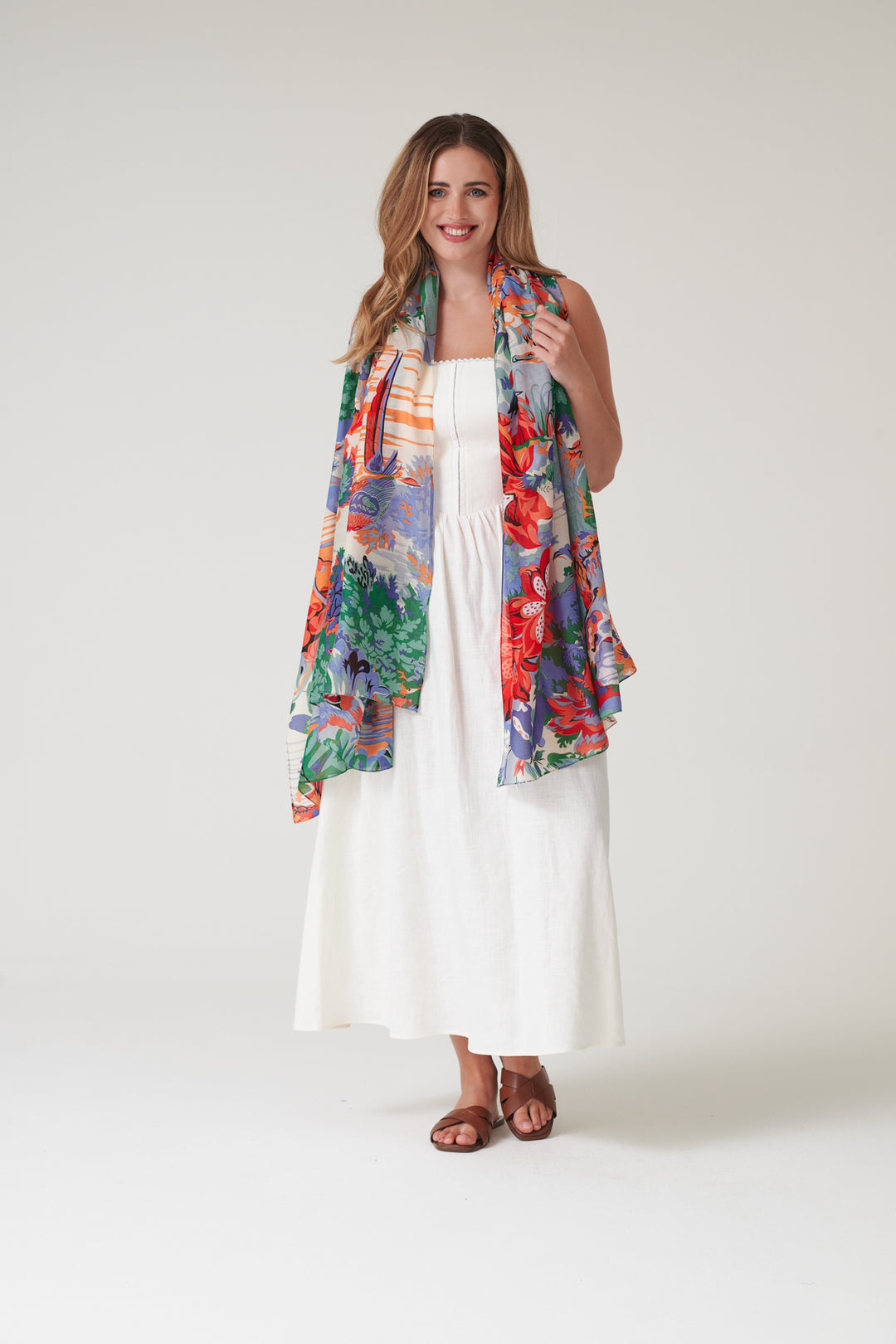 Tropicana Blue Scarf