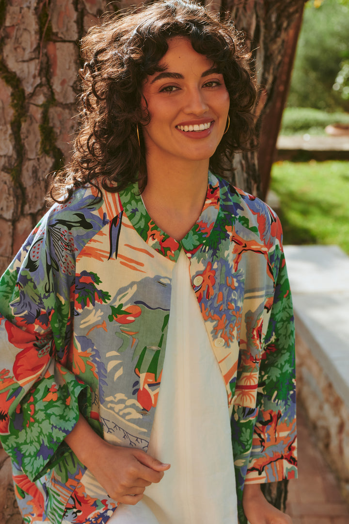 Tropicana Blue Summer Jacket