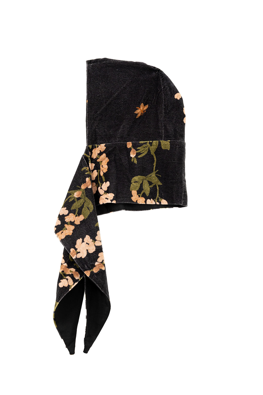 One Hundred Stars Wisteria Black Velvet Hood