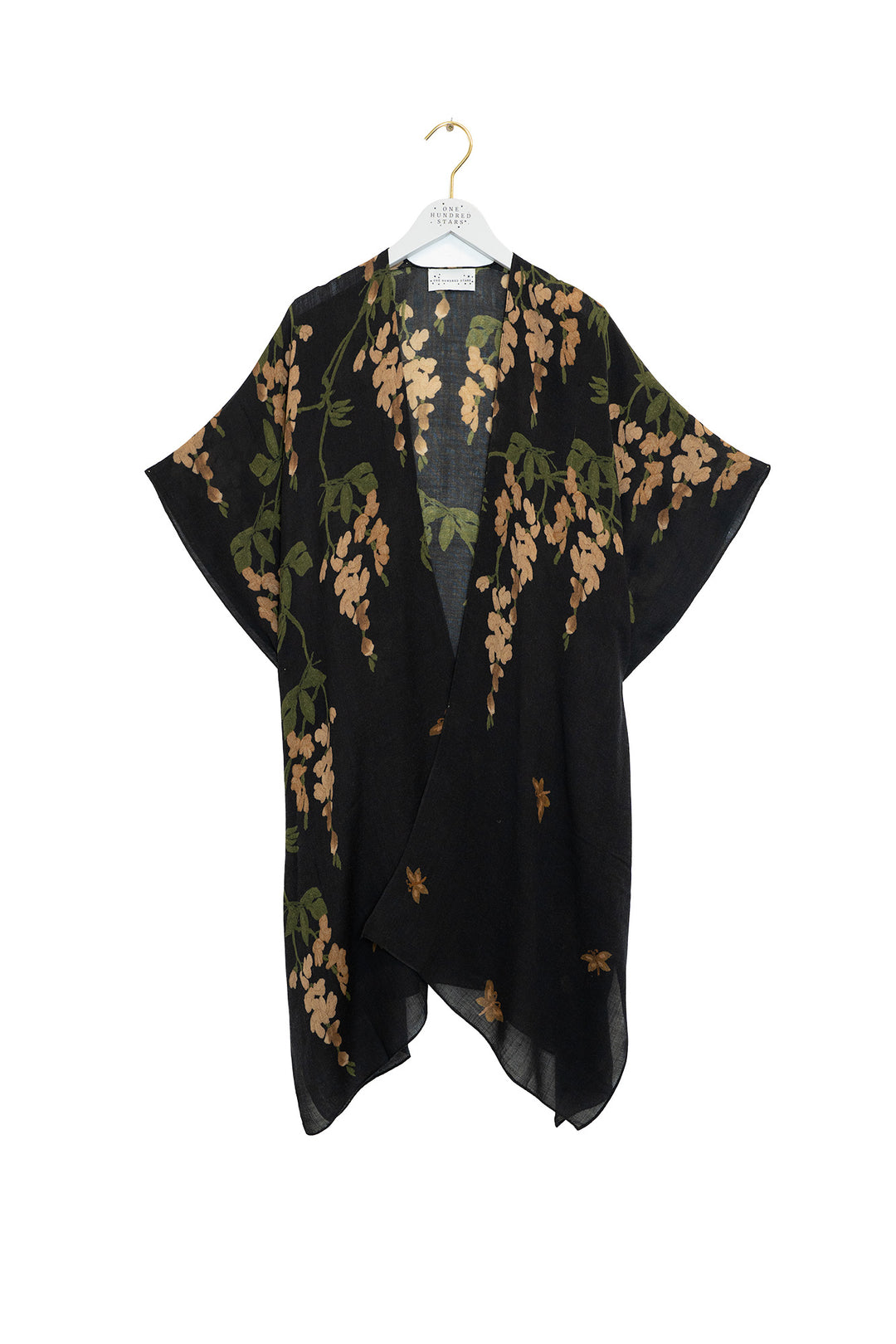 One Hundred Stars Wisteria Black Wool Throwover
