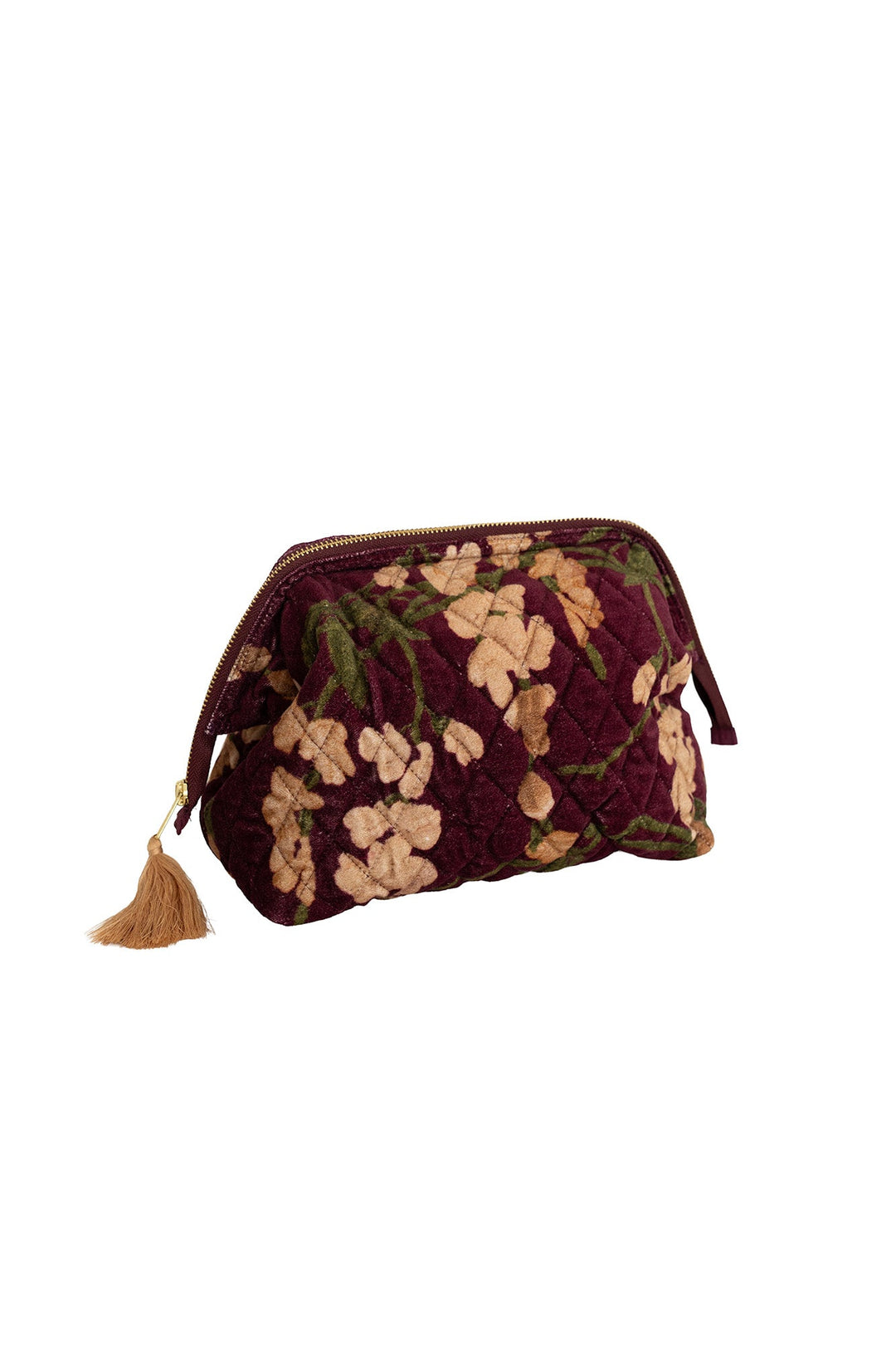 One Hundred Stars Wisteria Plum Velvet Pouch