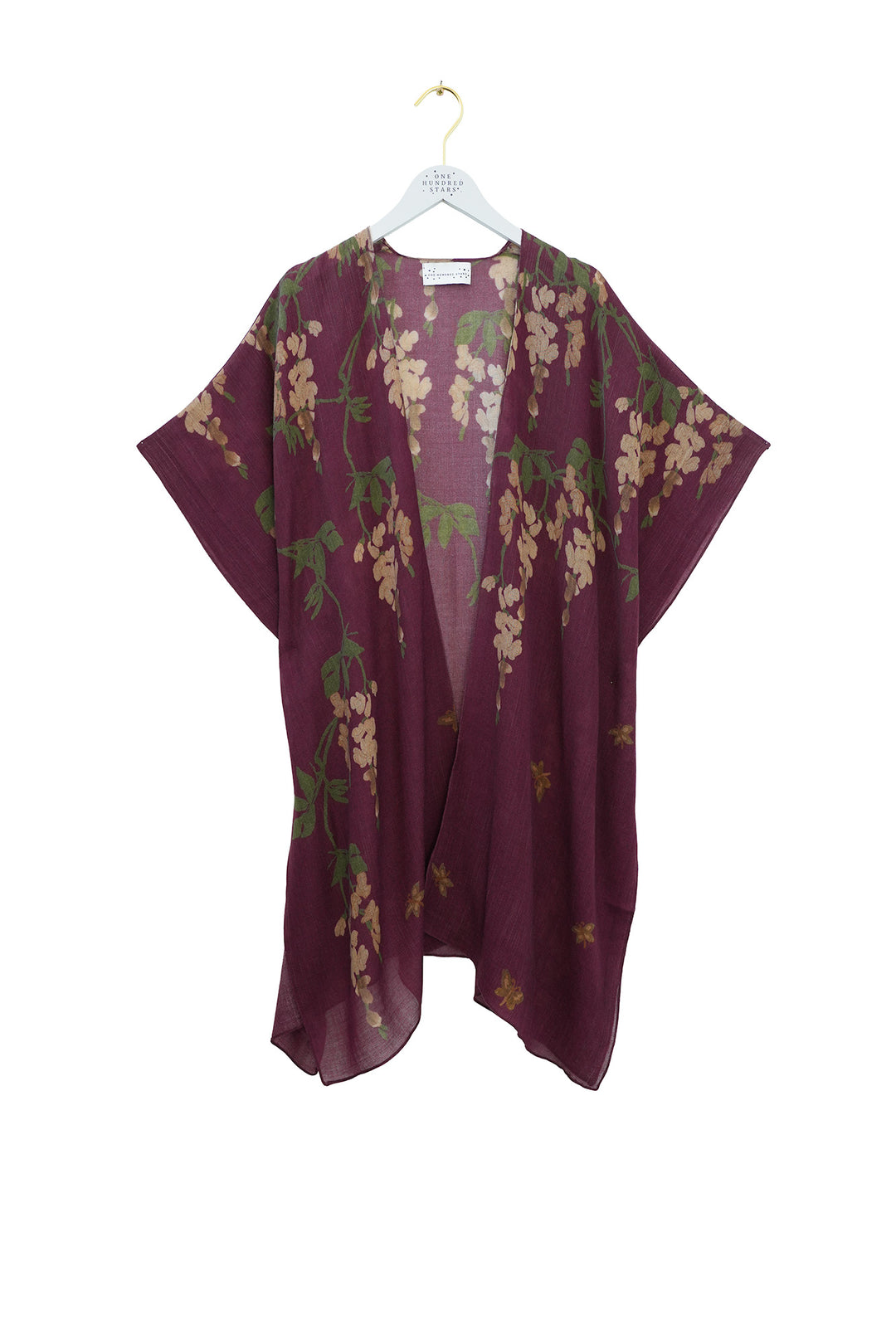 One Hundred Stars Wisteria Plum Wool Throwover