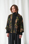 Wisteria Black Kimono
