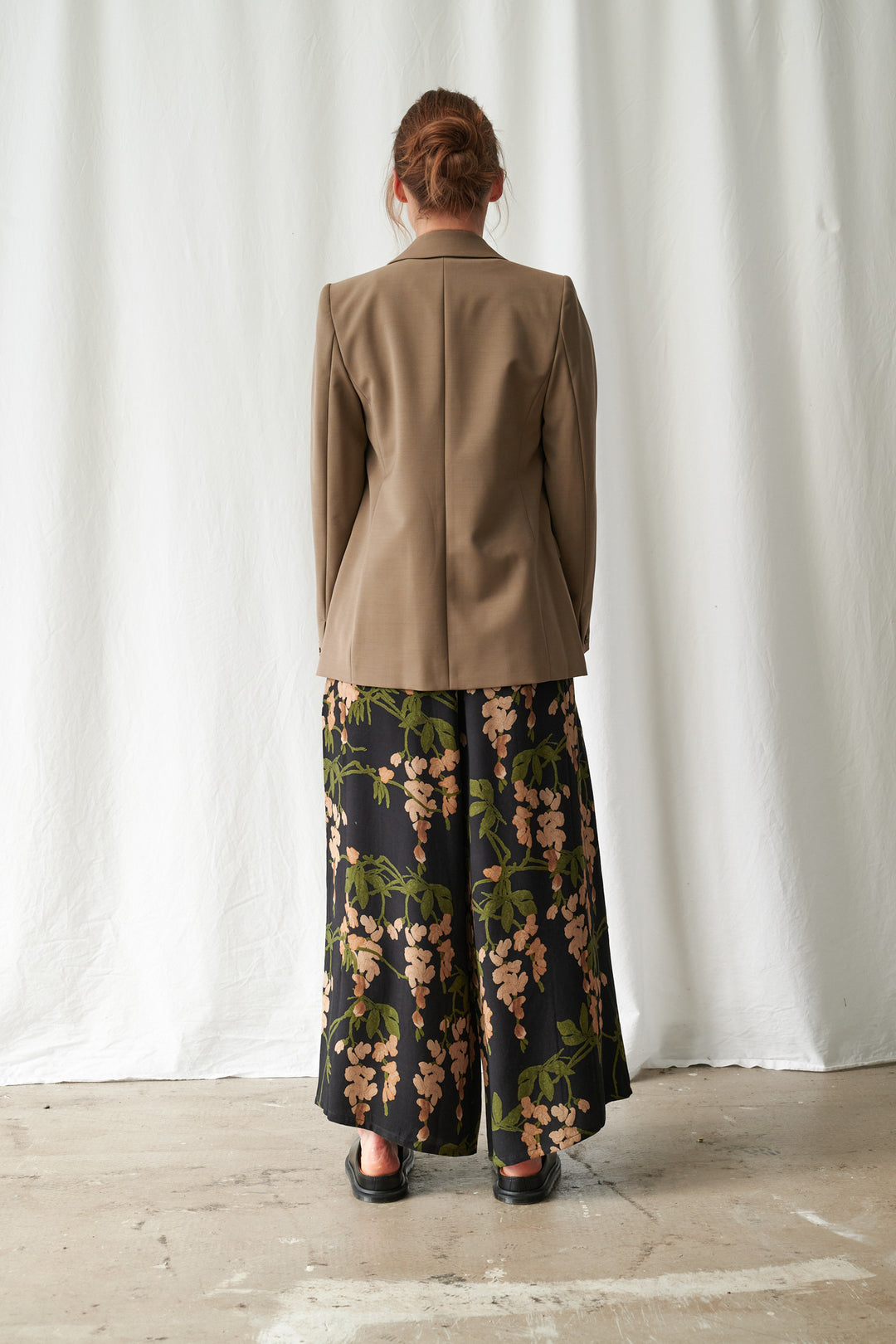 One Hundred Stars Wisteria Black Palazzo Pants