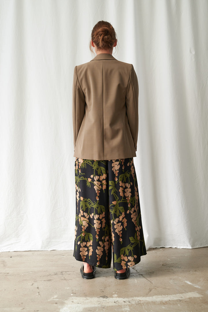 One Hundred Stars Wisteria Black Palazzo Pants