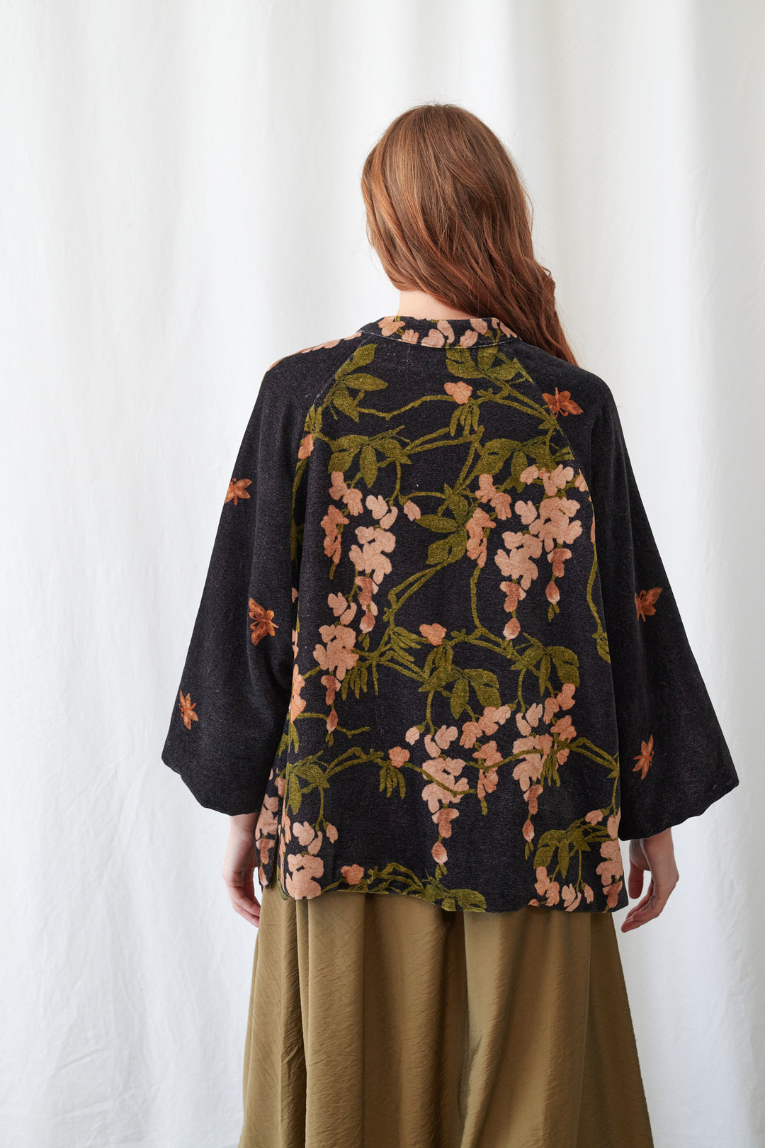 One Hundred Stars Wisteria Black Velvet Jacket
