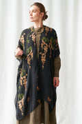 Wisteria Black Wool Throwover
