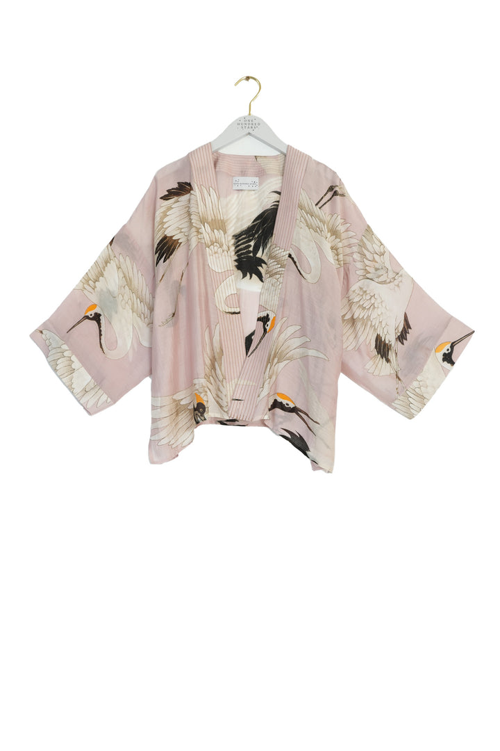 Kimono Rose Plâtre Cigogne